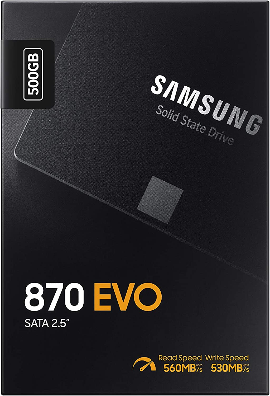 Samsung 870 EVO 500GB SATA 2.5" Internal Solid State Drive (SSD)